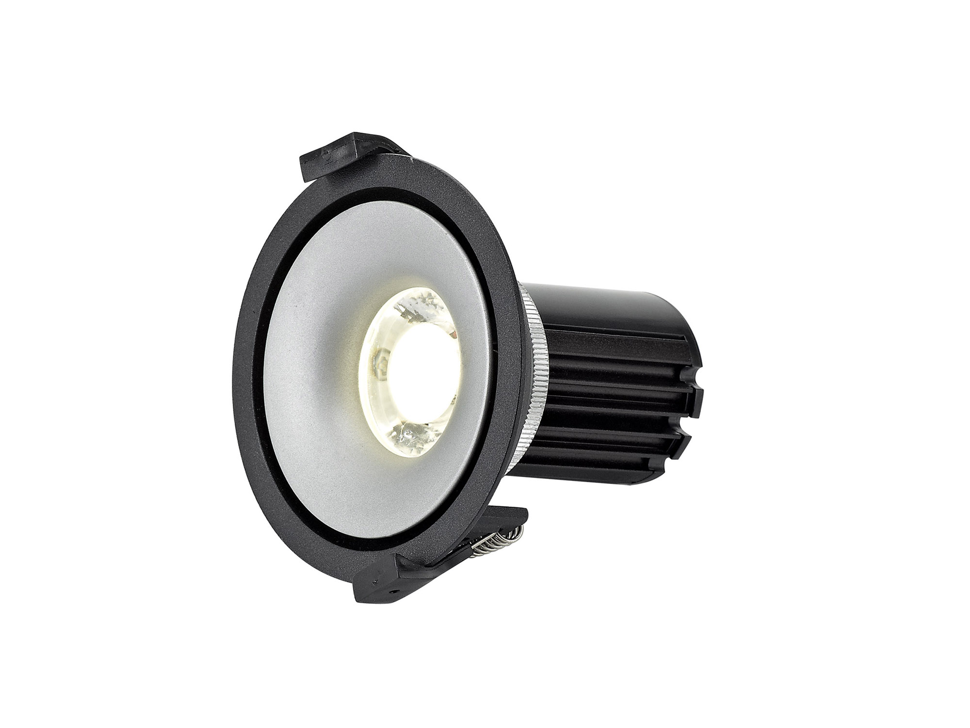 DM201078  Bolor 10 Tridonic Powered 10W 4000K 810lm 36° CRI>90 LED Engine Black/Silver Fixed Recessed Spotlight; IP20